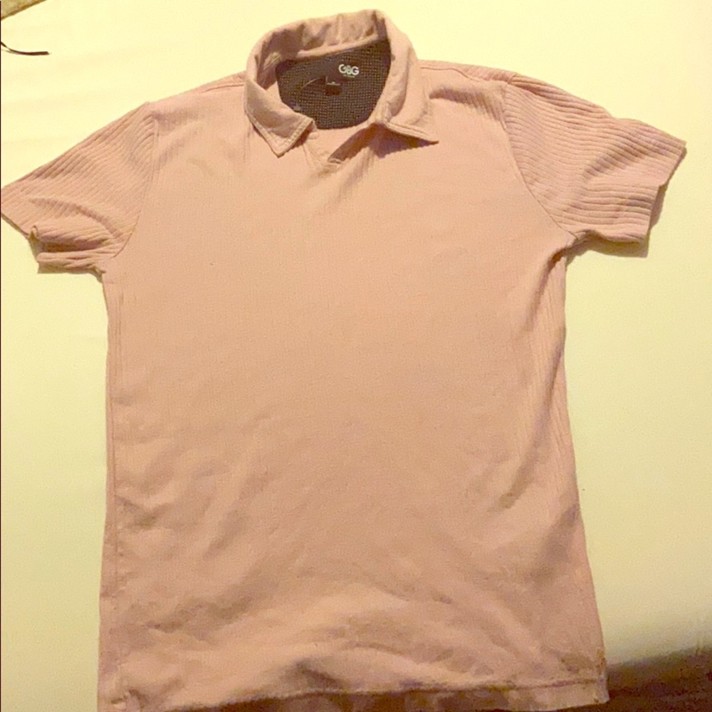 PINK GBG XS POLO COLLAR SHIRT